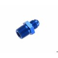 Redhorse ADAPTER FITTING 6 AN Male To 12 NPT Male Straight Anodized Blue Aluminum Single 816-06-08-1